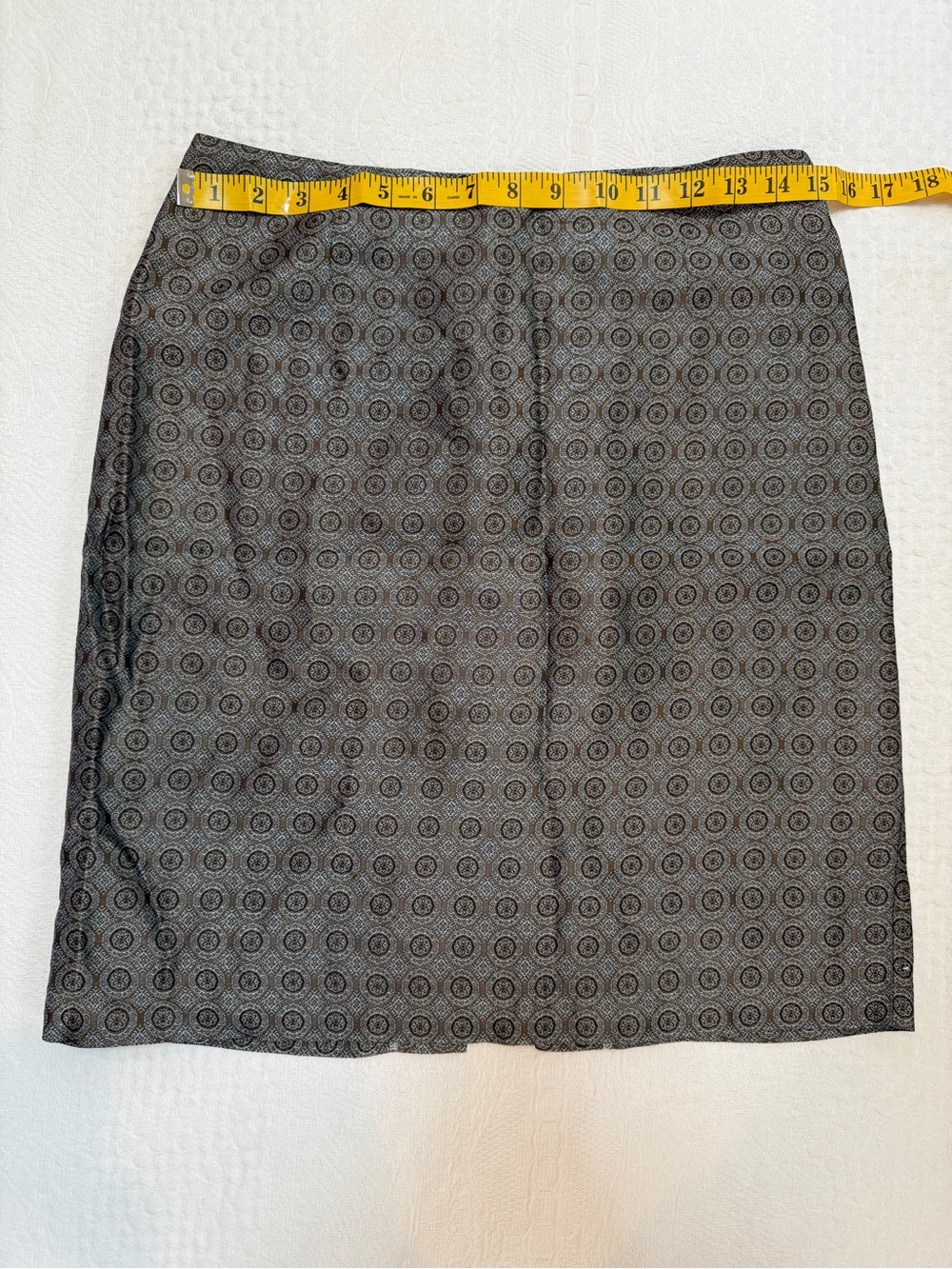 The Limited Pencil Skirt Women’s Size 4 Blue Brown Fully Lined - Picture 6 of 7